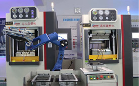 3D復合板材熱彎高壓成型機